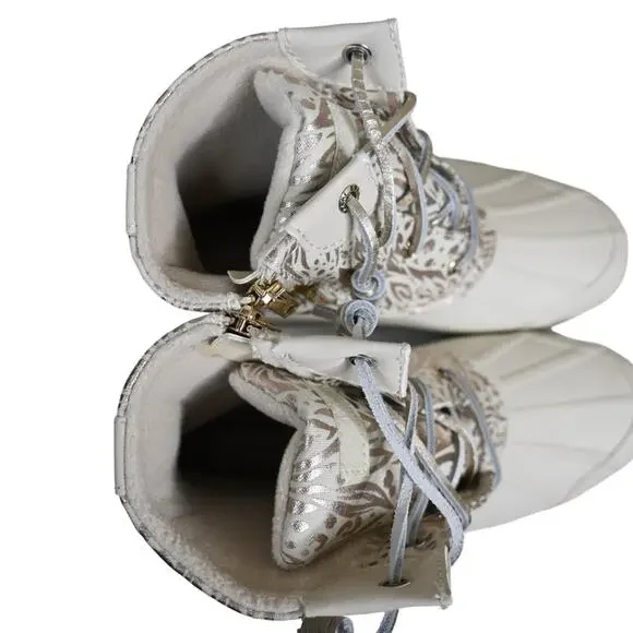 Sperry Womens 7 Medium Syren Gulf Duck Boot in Ivory NEW - Picture 7 of 11